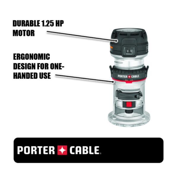 Porter-Cable 1.25 HP Max Torque Compact Router