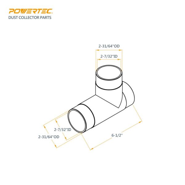 POWERTEC 2-1/2 in. T-Fitting