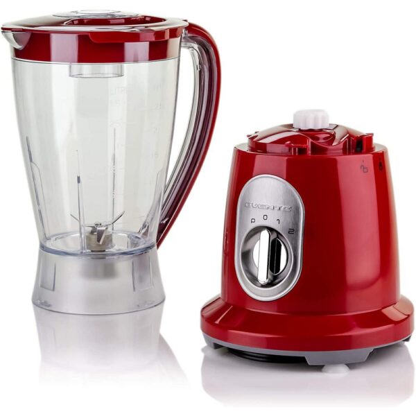 Ovente 2-Speed Professional Blender with Pulse Operation, 50 oz 400-Watts, Stainless Steel Blades, Red