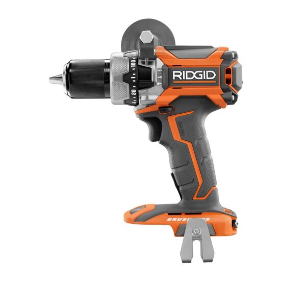 RIDGID 18-Volt Lithium-Ion Cordless Brushless 1/2 in. Compact Hammer Drill/Driver (Tool-Only)