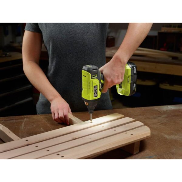 RYOBI 18-Volt ONE+ Lithium-ion Cordless 4-Tool Combo Kit with Free 18-Volt ONE+ 4.0 Ah LITHIUM+ HP High Capacity Battery