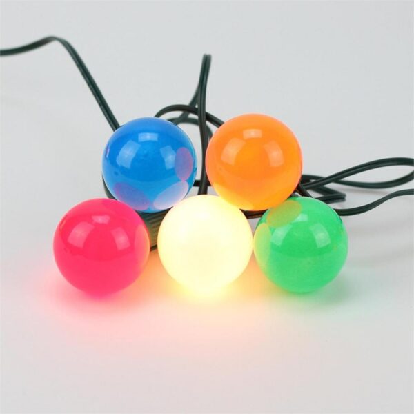 Sienna 20-Light Multi-Color Opaque G50 Globe Christmas Lights with Green Wire