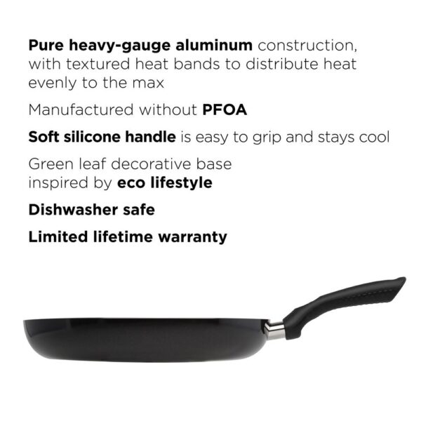 Ecolution Artistry 12.5 in. Aluminum Nonstick Frying Pan in Slate