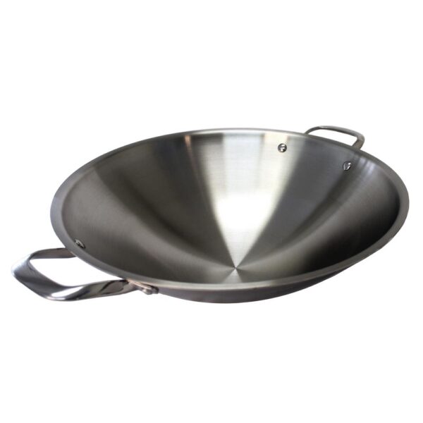 SPT 16.5 in. Stainless Steel Wok with Lid (Induction Ready)