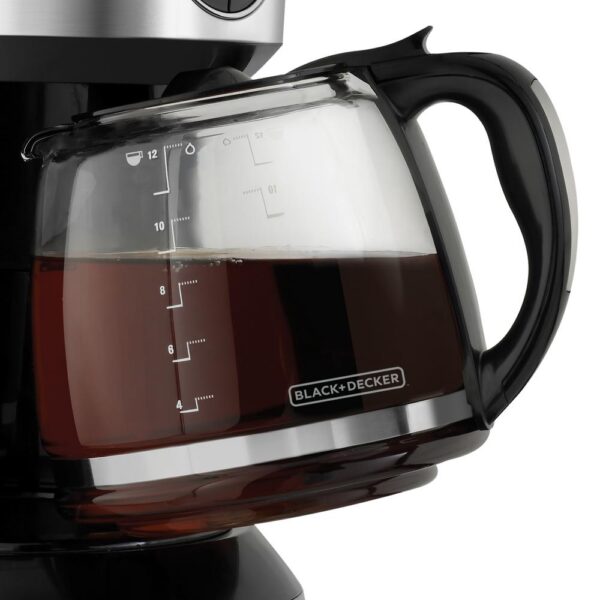 BLACK+DECKER 12-Cup Programmable Coffeemaker in Stainless Steel
