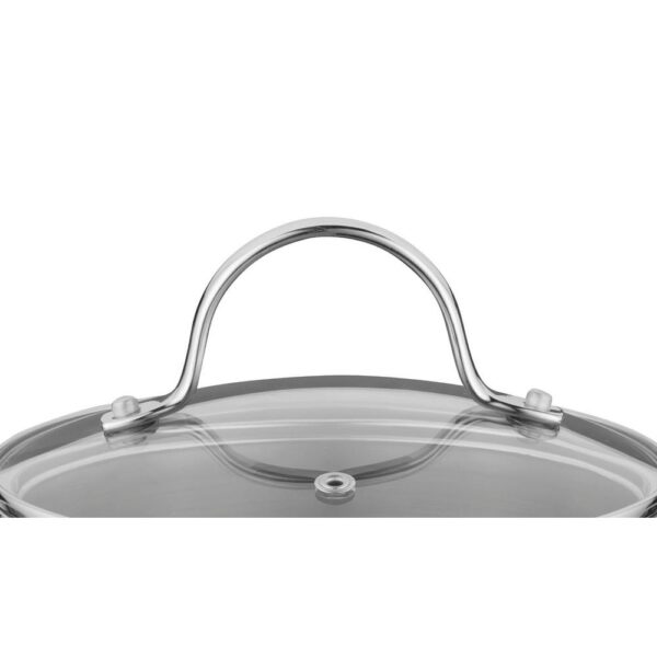 BergHOFF Essentials Comfort 1.7 qt. Round Stainless Steel Casserole Dish with Glass Lid
