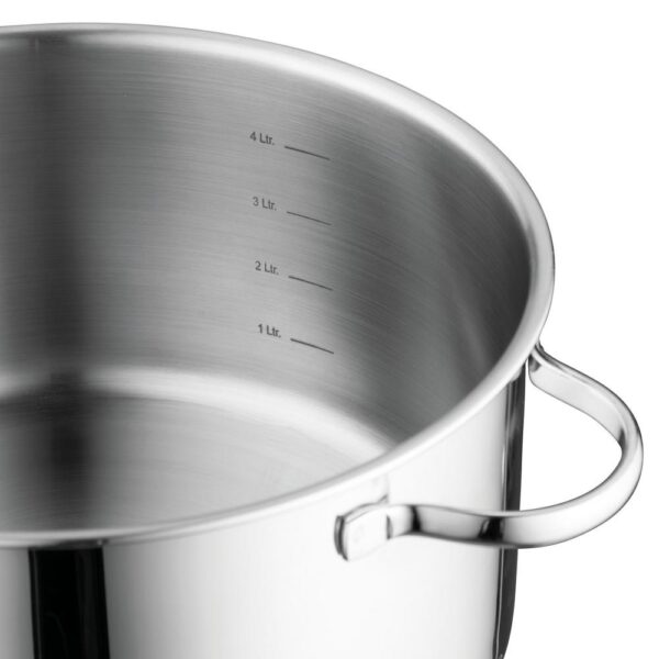 BergHOFF Essentials Comfort 1.7 qt. Round Stainless Steel Casserole Dish with Glass Lid