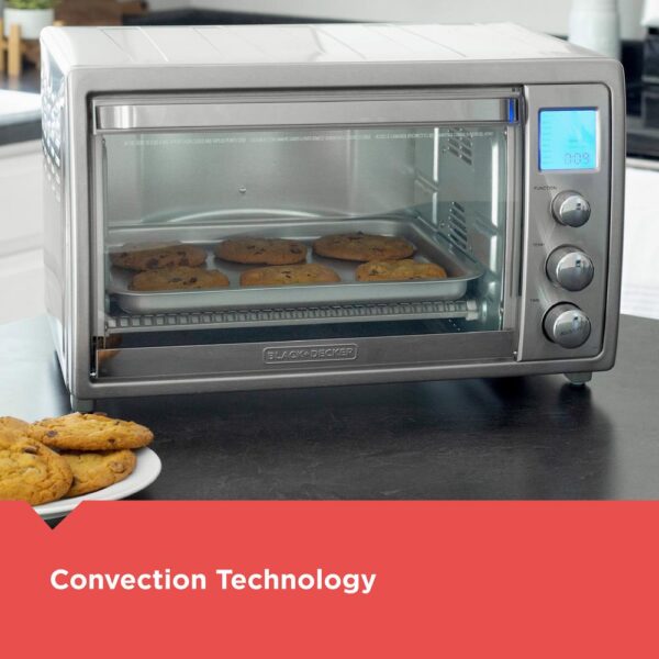 BLACK+DECKER Crisp 'N Bake 8-Slice Air Fry Toaster Oven No Preheat, Stainless
