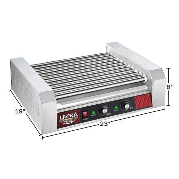 Great Northern Commercial 1650-Watts 30-Hot Dog 11-Roller Grilling Machine