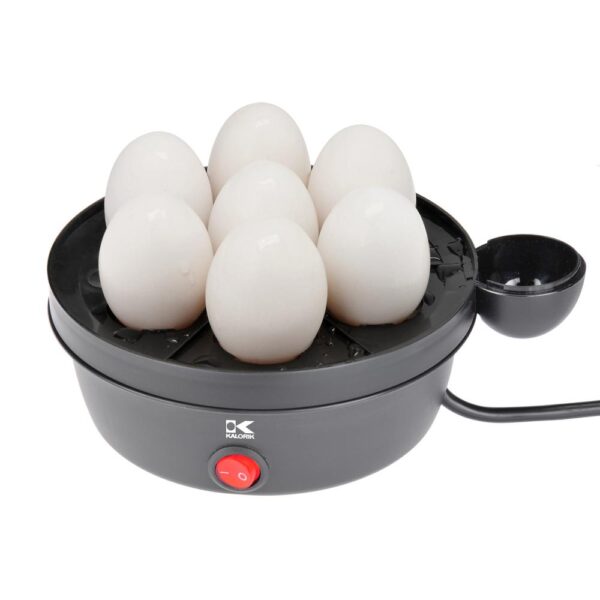 KALORIK 7-Egg Stainless Steel Egg Cooker with Removable Cooking Surface