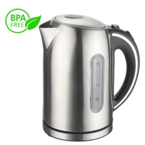 Brentwood KT-1960BK 1.8L Cordless Glass Electric Kettle w/ Tea Infuser and  Base