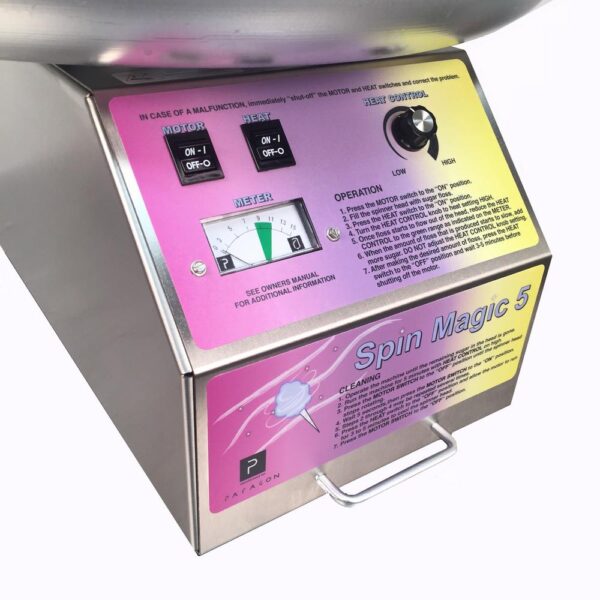 Paragon Spin Magic 5 Stainless Steel Countertop Cotton Candy Machine