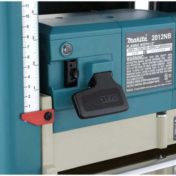 Makita 15 Amp 12 in. Corded Compact Portable Planer with Interna-Lok Automated Head Clamp, and Blade Set