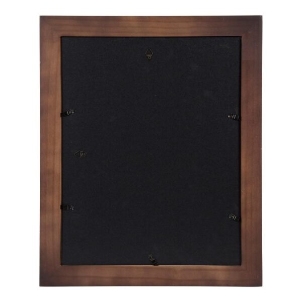 DesignOvation Museum 11x14 matted to 8x10 Walnut Brown Picture Frame Set of 4