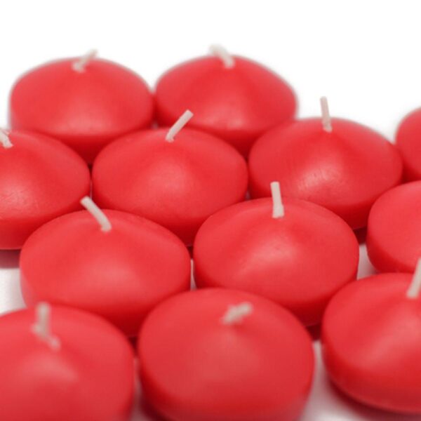 Zest Candle 1.75 in. Ruby Red Floating Candles (Box of 24)