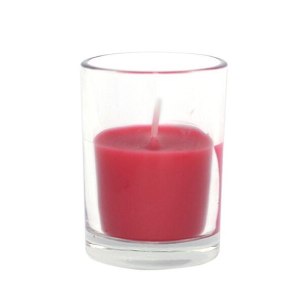 Zest Candle 2 in. Red Round Glass Votive Candles (12-Box)